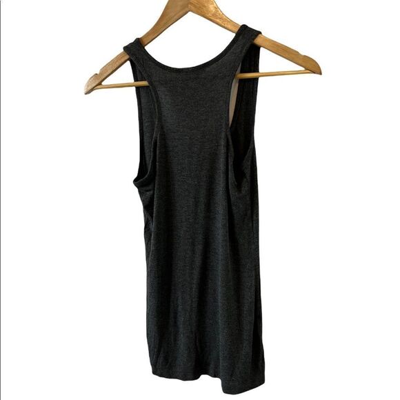ZENANA OUTFITTERS Charcoal Grey T Back Racerback Stretch Basic Tank Top S - Picture 3 of 8